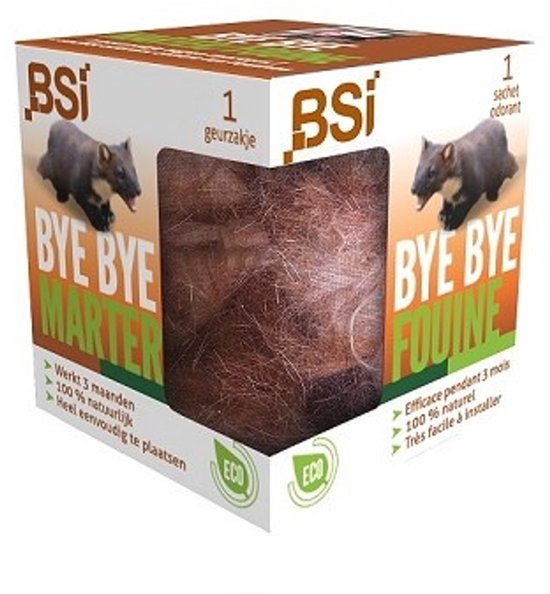 BSI Bye Bye Marter/Fouine geurzakje met marterafbeelding, 1 stuk.