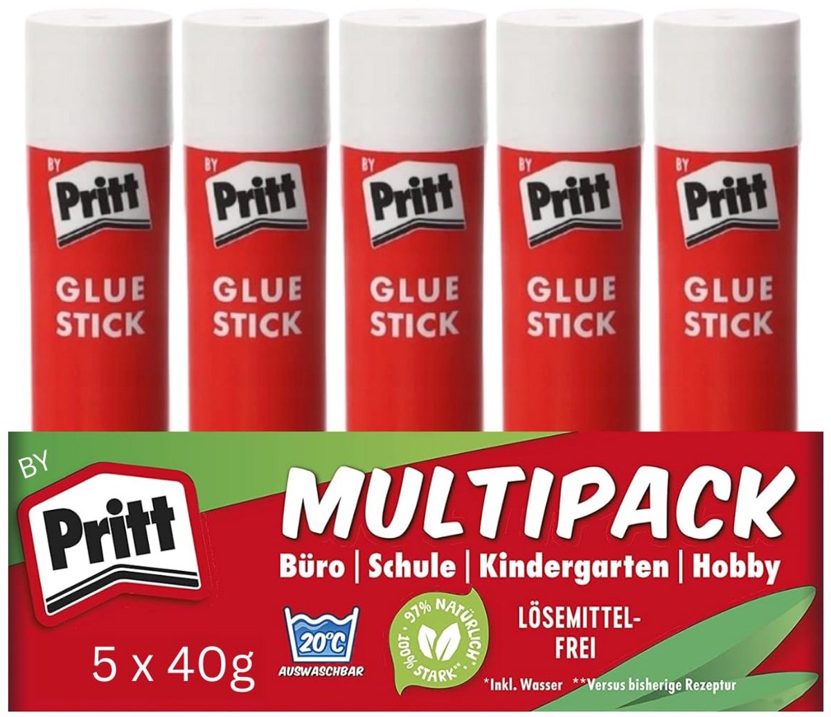 Kindvriendelijke Lijmstiften Pakket met 97% Natuurlijke Ingrediënten voor School en Knutselen