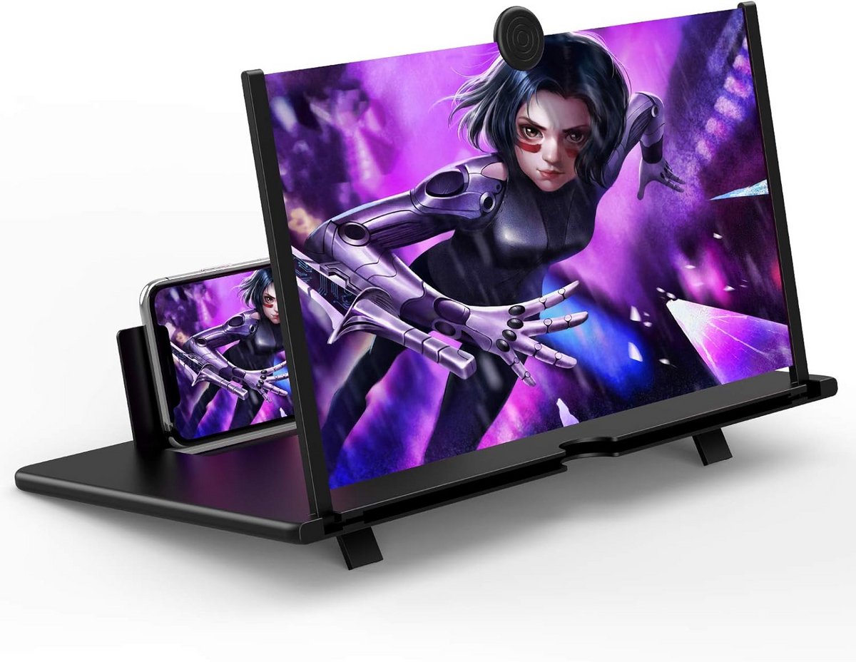 18 Inch Telefoon Scherm Vergrootglas 3D HD Projector Mobiel Film en Videovergroter
