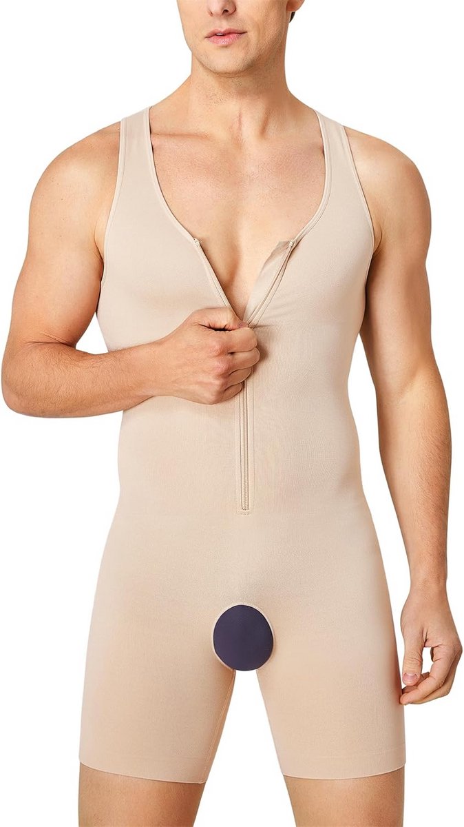 Heren Shapewear Bodysuit Sterk Corrigerend en Full Body Shaper