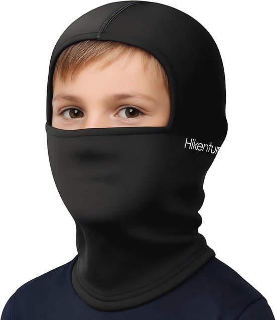 Kinderen Balaclava - Winddicht Stormmasker en Warme Ski Masker voor Onder Helm - Zwart