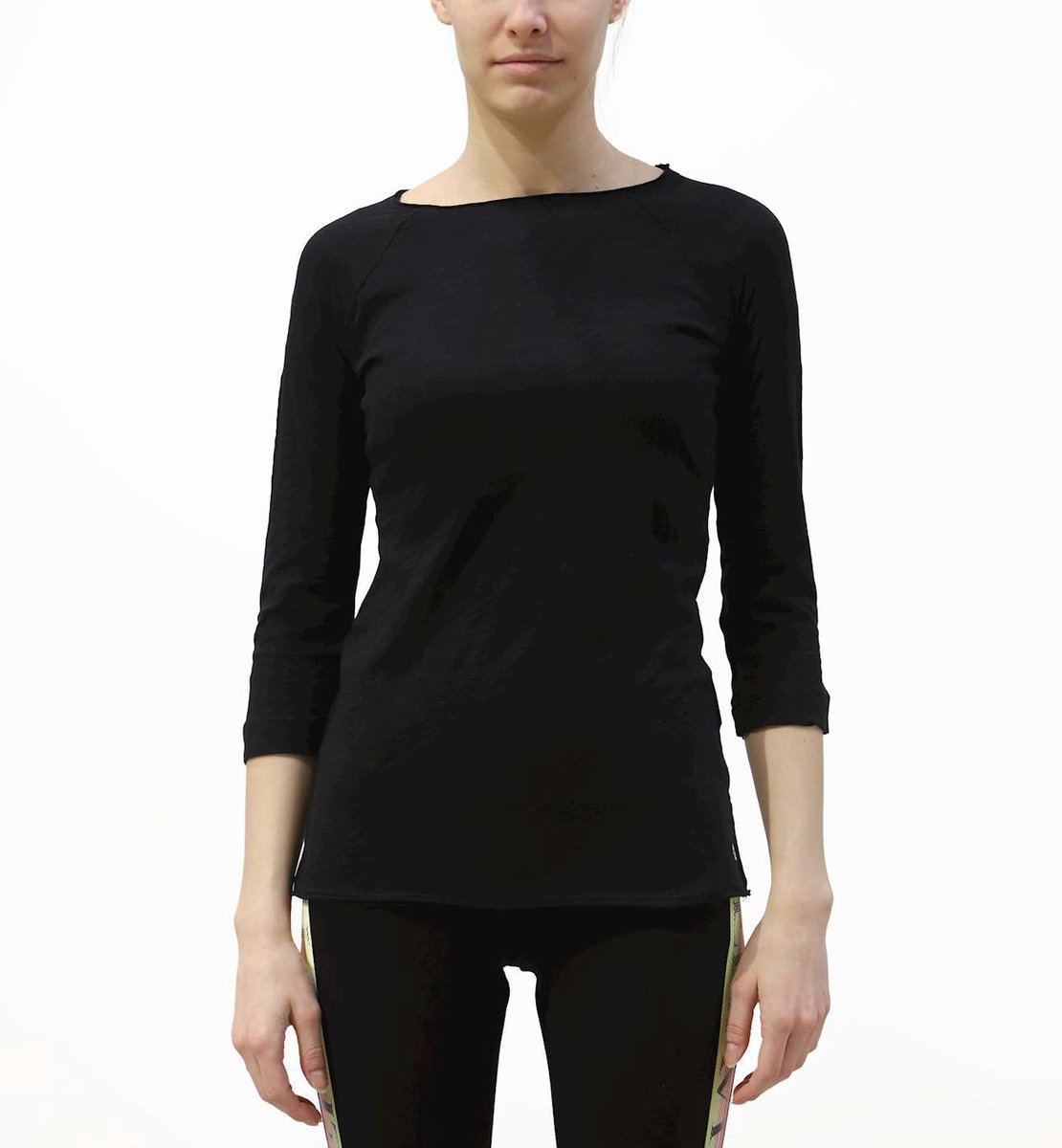 Deha T-Shirt 3/4 Zwart - Fashion Wear - Vrouwen