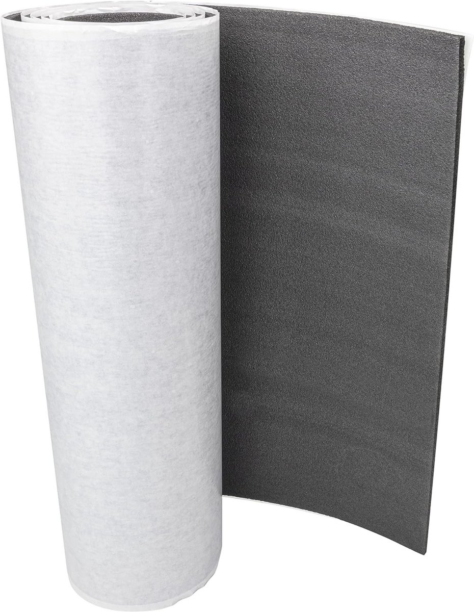 Premium Akoestische Isolatiemat voor Auto en Caravan - Zelfklevend Schuimrubber 50 x 200 x 1 cm