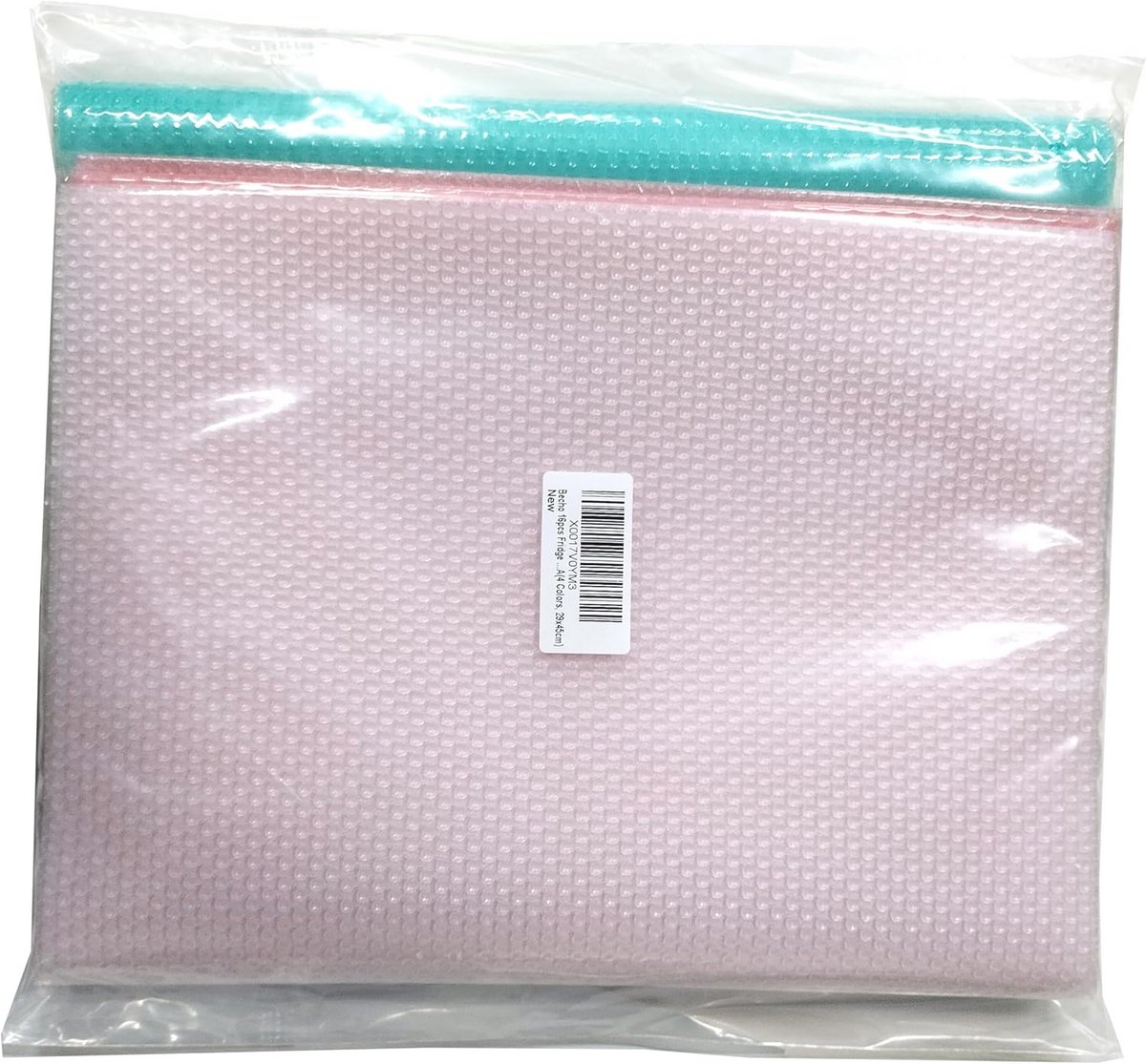 16 Stuks Antibacteriële Koelkast Matten - Antislip, Waterdicht en Vlekbestendig (29x45cm, 4 Kleuren)