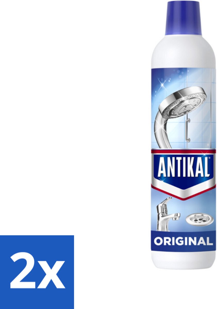 Antikal Original Gel - Kalkreiniger - Extra Hechting - Diepwerkend - 750 ml - Voordeelverpakking - 2 stuks