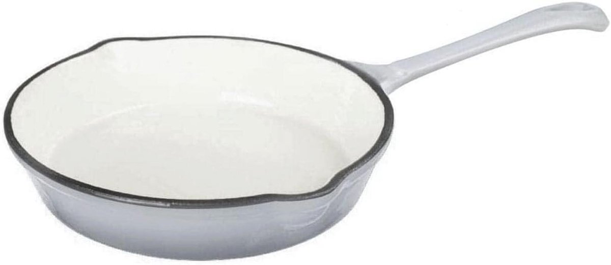 Emaillen Koekenpan 20cm - Gietijzeren Pan met Vaccum Coating