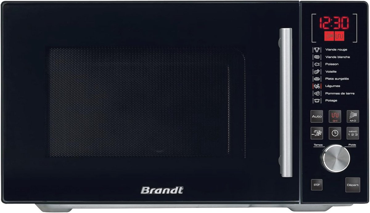 Vrijstaand Magnetron met Grill - 26L, 900W - 8 Automatische Kookprogramma's