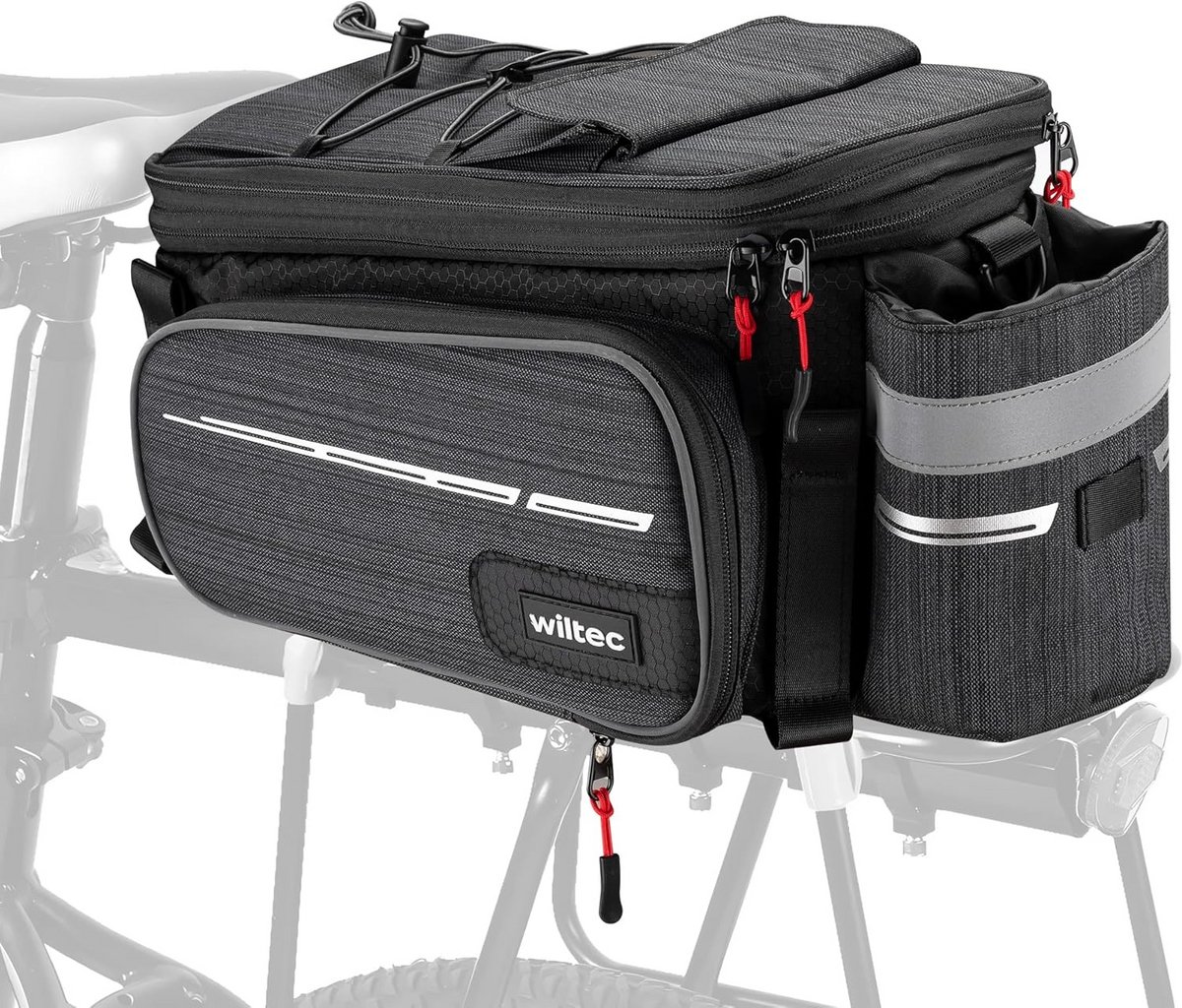 Fietstas Zwart met 20L Opbergruimte – Waterdichte Bagage Carrier voor Fietsen