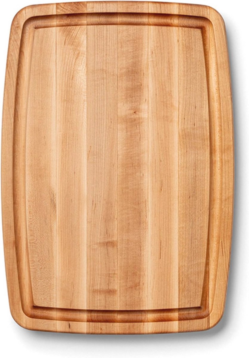 Snijplank van esdoornhout, licht hout, 51 cm x 36 cm, voor keuken en bereiding