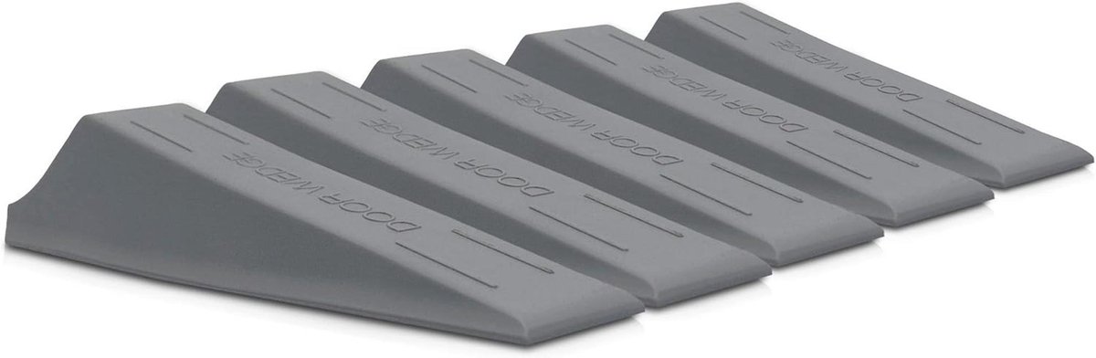 Set van 5 Robuuste Deurwiggen - Antislip Rubber Deurstopper voor Woning en Kantoor