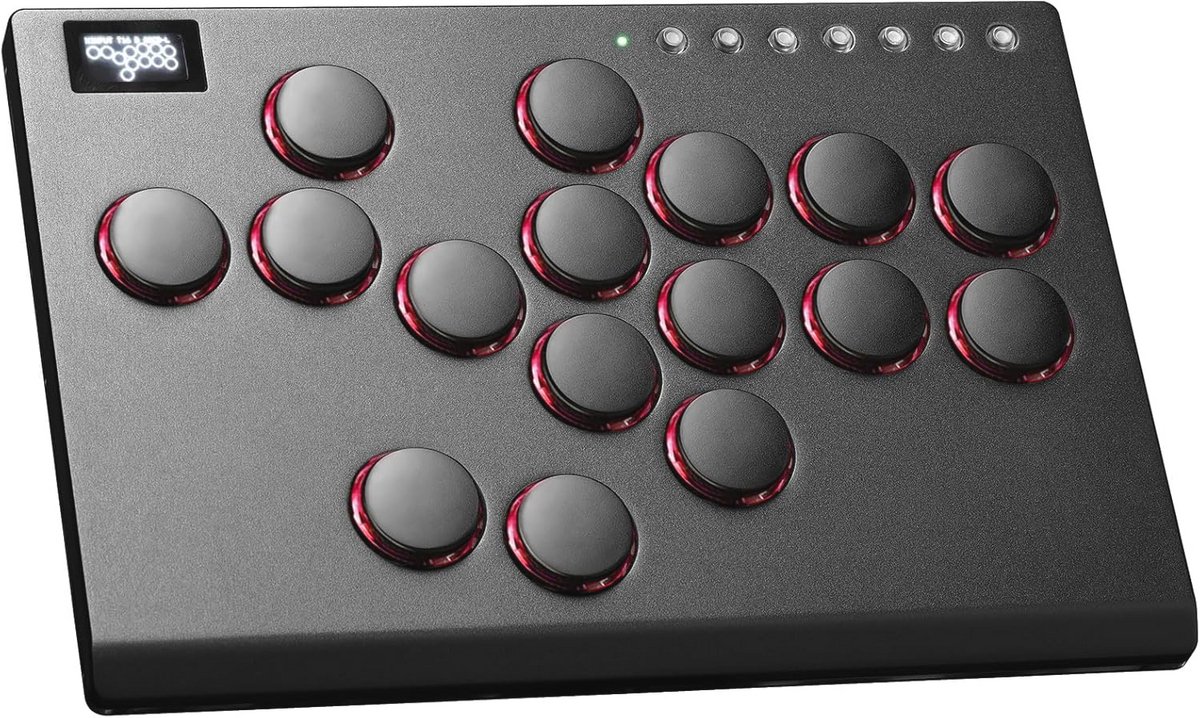 Arcade Stick Controller met 16 Toetsen voor Switch, PC, PS4, PS3, Steam Deck - Joystick Fighting Stick met Turbo en RGB Verlichting