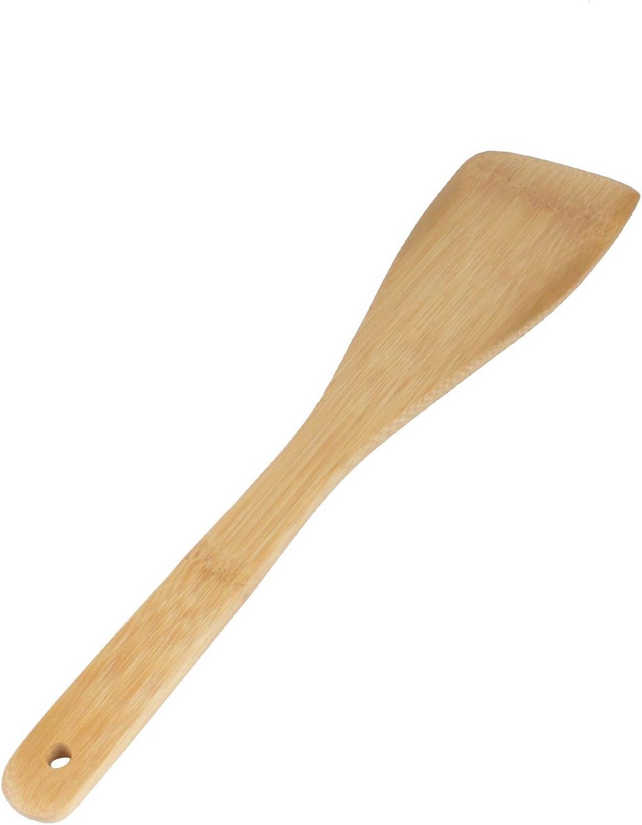 Bamboe Kook- en Serveer Set - 5 Stukken - Schuine Spatel en Peddel