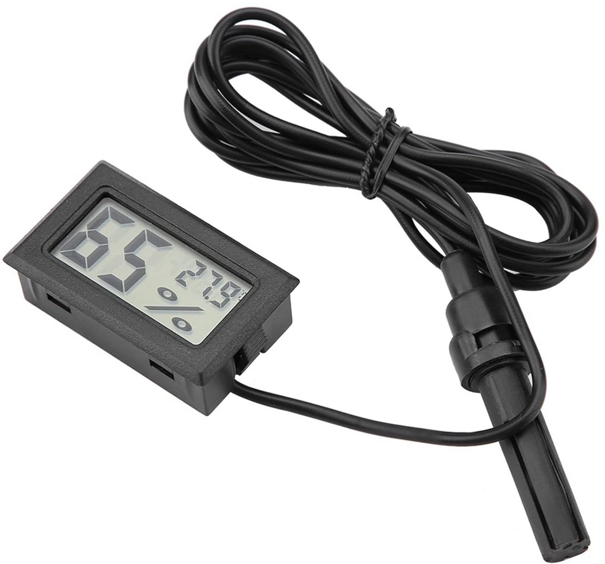 Digitale Mini Temperatuur- en Vochtigheidsmeter voor Broedmachine, Aquarium en Huis