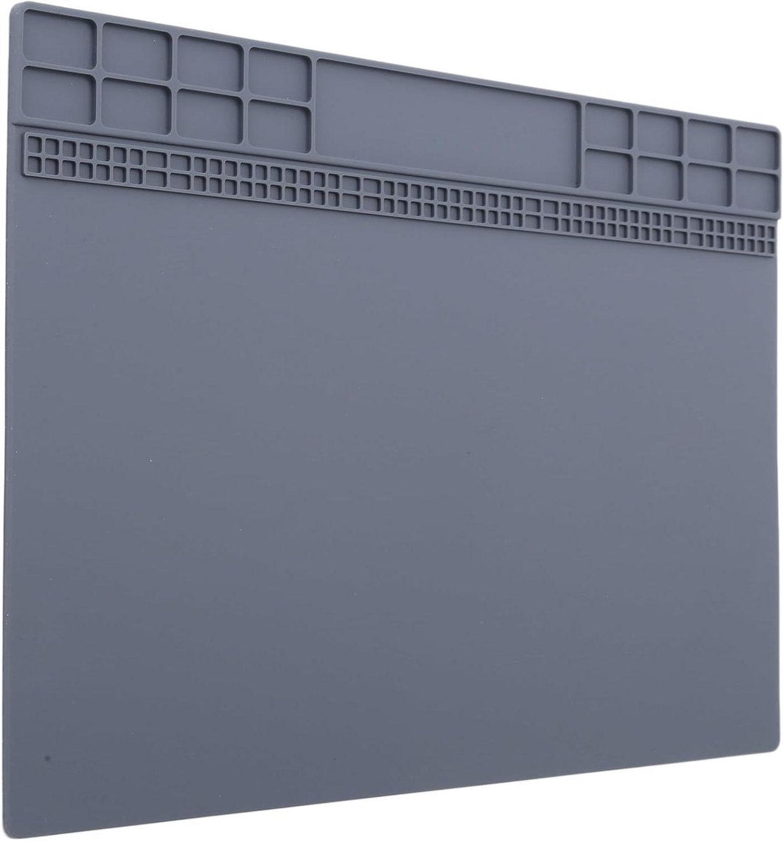 Allecta - Antislip Horlogereparatietafelmat 35X25 Grijs Vierkant - Horlogemaker Onderhoudsaccessoires - Horlogereparatie Rubberen Mat - Horlogemaker - Horlogetelefoon - Laptop Elektronica