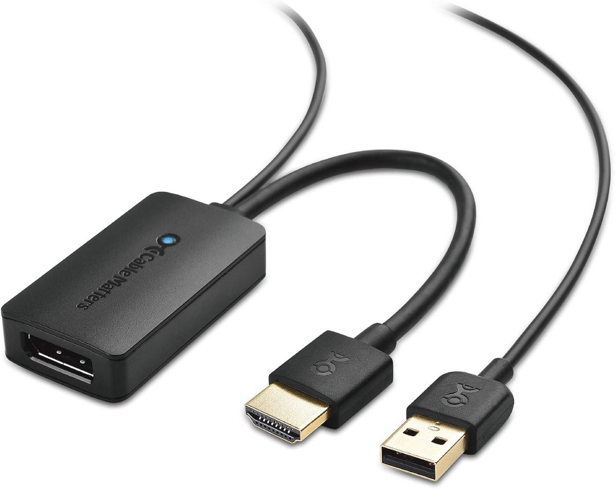 HDMI naar DisplayPort adapter voor 4K videoresolutie