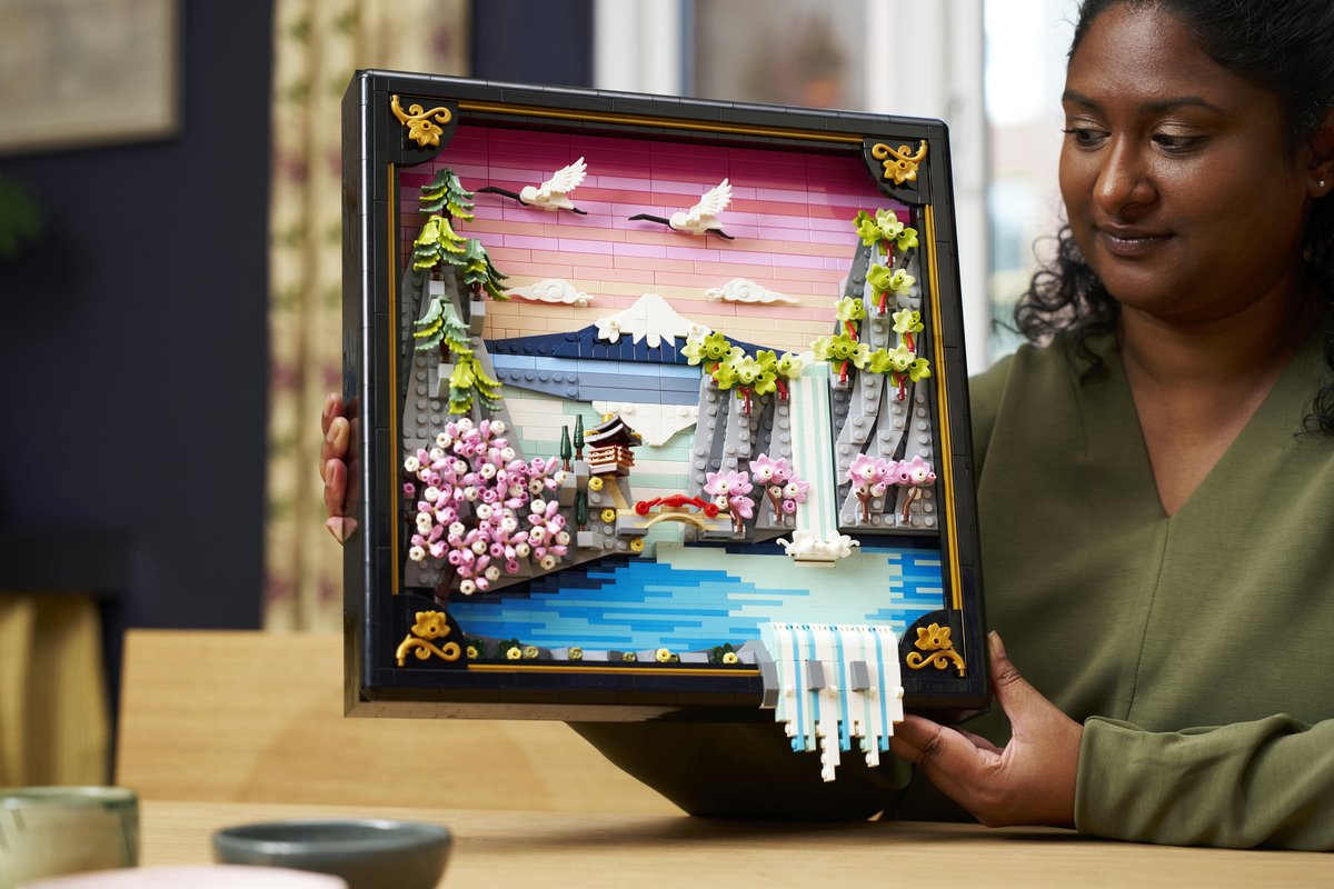 LEGO® Art Landschap met Japanse Kersenbloesems Wanddecoratie - 31218 — afbeelding 3