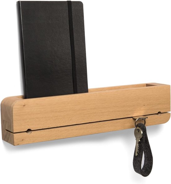 Sleutelrek, zwart, metaal, met plank, sleutelbord, sleutelopslag aan de