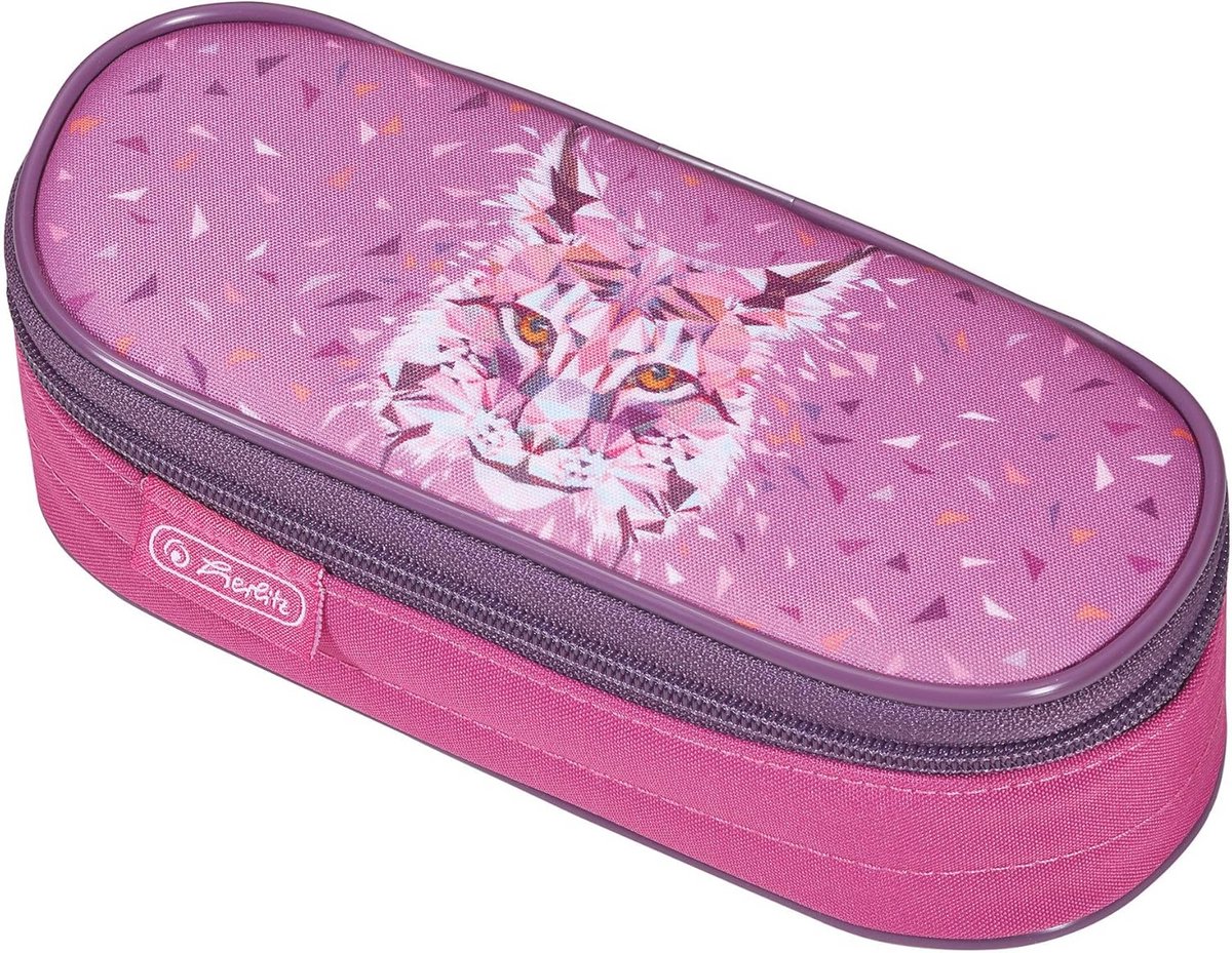 Luie etui met wild dierenmotief, 23 cm