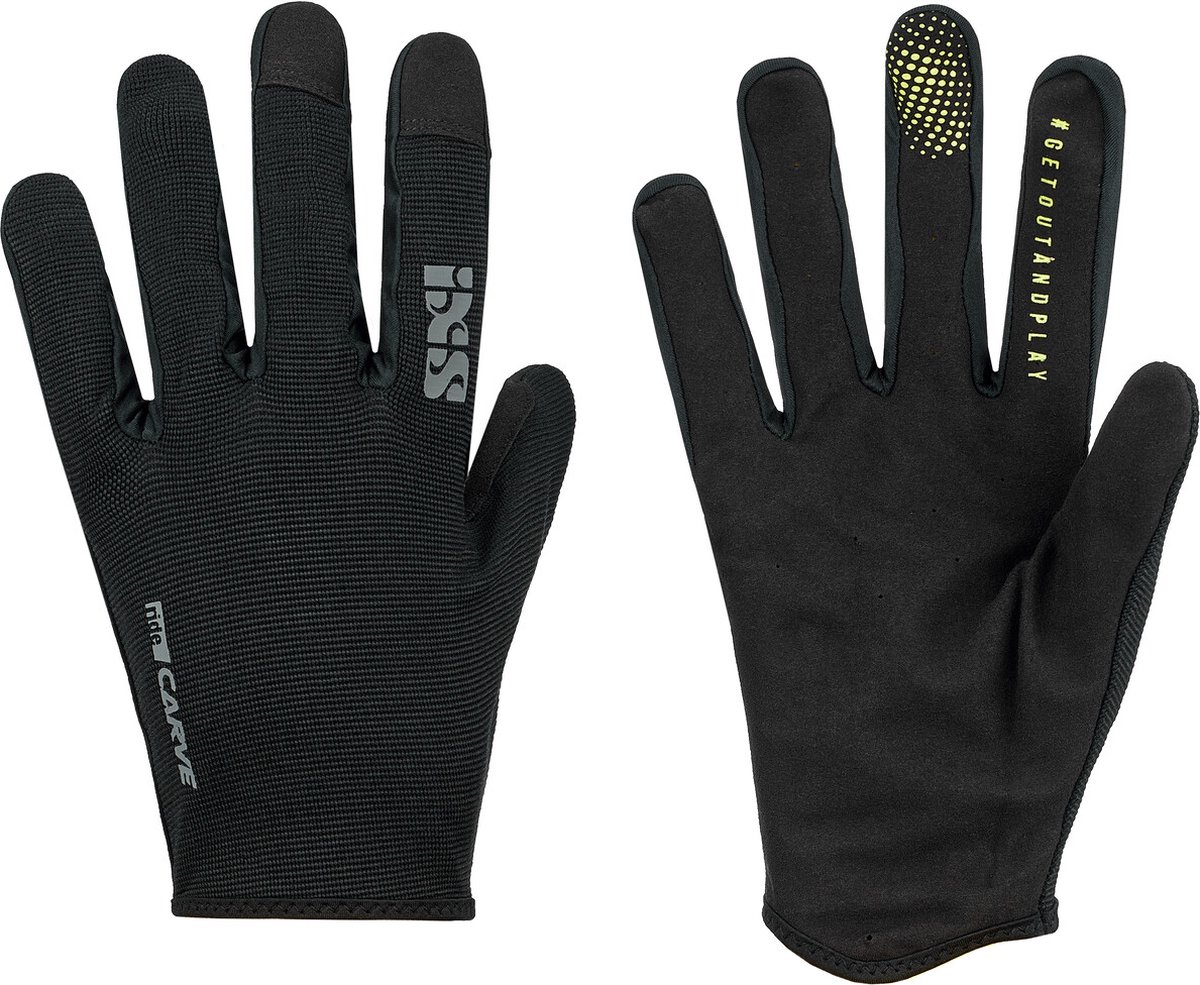 IXS Carve Handschoenen, zwart