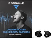 Decibullz High fidelity Pro - Op maat gemaakte oordoppen SNR 12dB voor muziekprofessionals concerten festivals