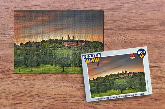 Puzzle La ville européenne de San Gimignano en Italie - Puzzle - Puzzle 500 pièces