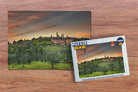 Puzzle La ville européenne de San Gimignano en Italie - Puzzle - Puzzle 1000 pièces adultes