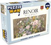 Puzzel Schilderij - Renoir - Bloemen - Legpuzzel - Puzzel 1000 stukjes volwassenen