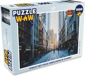 Puzzel Straat met hoge gebouwen in Sydney - Legpuzzel - Puzzel 1000 stukjes volwassenen