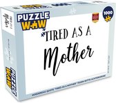 Puzzel Moederdag - Mama - Spreuken - Legpuzzel - Puzzel 1000 stukjes volwassenen