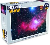 Puzzel Heelal - Planeten - Roze - Jongens - Meisjes - Kinderen - Legpuzzel - Puzzel 500 stukjes