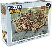 Puzzel Stadskaart - Harderwijk - Geschiedenis - Legpuzzel - Puzzel 500 stukjes - Plattegrond