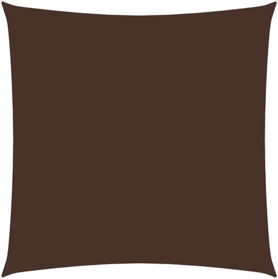 vidaXL Voile d'ombrage - Voiles d'ombrage - Toile d'ombrage - Toile d'ombrage - Pare-soleil carré 7x7 m Tissu Oxford Marron