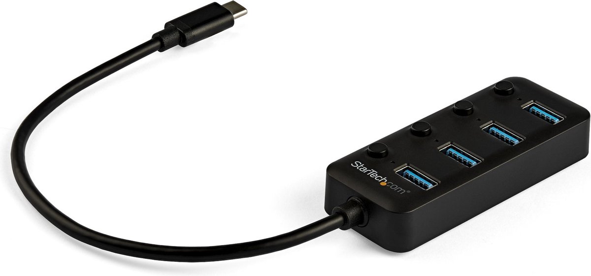 USB Hub Startech HB30C4AIB Black
