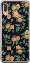 Casimoda® hoesje - Geschikt voor Samsung A40 - Fruit / Sinaasappel - Backcover - Siliconen/TPU - Multi