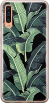 Casimoda® hoesje - Geschikt voor Samsung A50/A30s - Palmbladeren Bali - Backcover - Siliconen/TPU - Groen
