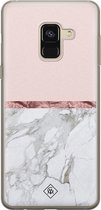 Casimoda® hoesje - Geschikt voor Samsung A8 (2018) - Rose All Day - Backcover - Siliconen/TPU - Roze