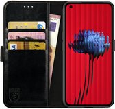 Rosso Element Book Case Wallet Hoesje Geschikt voor Nothing Phone (1) | Portemonnee | 3 Pasjes | Magneetsluiting | Stand Functie | Zwart