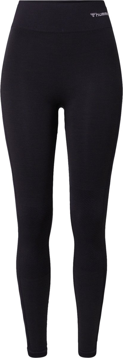Hummel Damen Leggings Hmlclea Seamless Mid Waist Tights Black Melange-XS