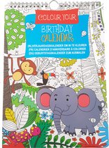 Verjaardagkalender Kleurboek Dieren - Colour your own Birthday Calendar