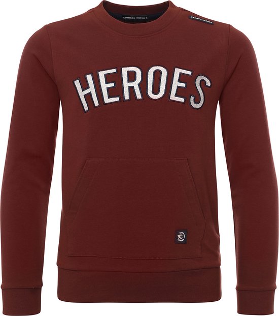 Common Heroes 2231-8323 Truien & Vesten Jongens - Sweater - Hoodie - Vest- Roest - Maat 134/140