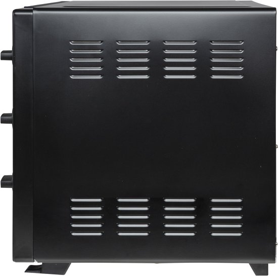 Inventum OV607B Vrijstaande oven - 60L - Hetelucht - Draaispit - 100-230°C - 5 ovenstanden - Zwart