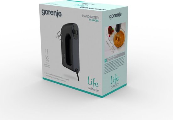 Gorenje M460CBK Handmixer 450 W Zwart van Gorenje — afbeelding 4