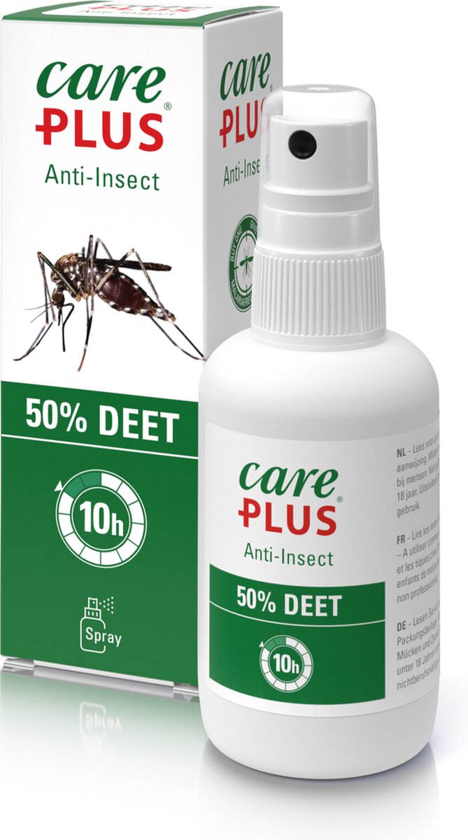Care Plus Deet Anti-Insect Spray 50% muggenspray - 60 ml. spray | bol.com