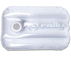 Celly - PoolPillow Zwembad Kussen met Speaker - Kunststof - Wit