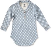 Little Label Pyjama Meisjes Maat 146-152/12Y - lichtblauw, wit - Twinkle - Nachthemd - Slaapshirt - Zachte BIO Katoen