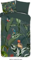 Good Morning Dekbedovertrek "vogels en bladeren" - Groen - (200x200/220 cm) - Katoen