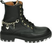 Develab 41444 Veterboots - Laarzen Met Veters - Meisjes - Zwart - Maat 35