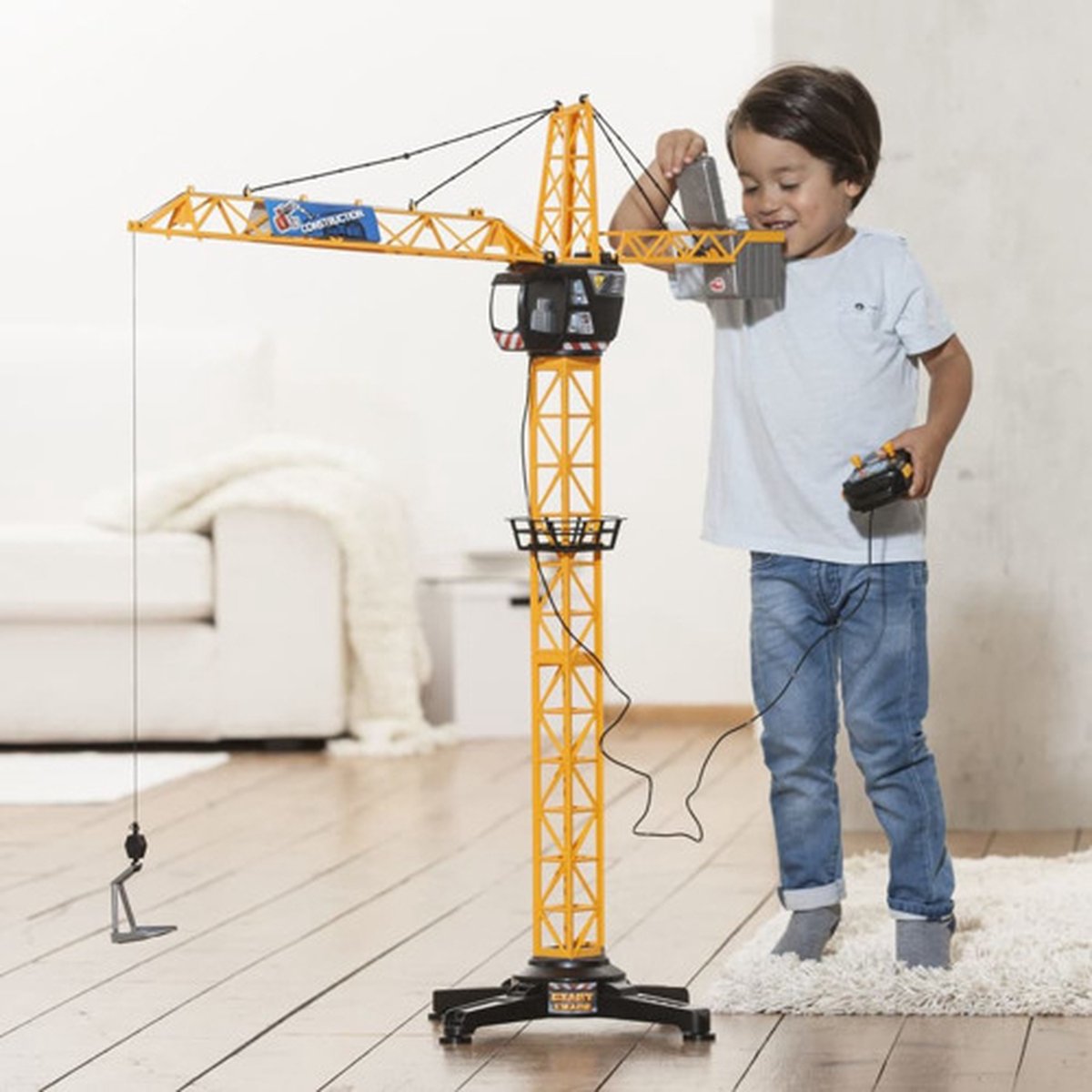 Dickie Toys Giant Crane - Grue électrique télécommandée - pour