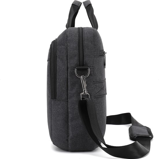 Sacoche pour ordinateur portable 15,6 pouces - Sacoche pour ordinateur portable Sac à bandoulière dames et hommes - Hydrofuge - 18L - anthracite