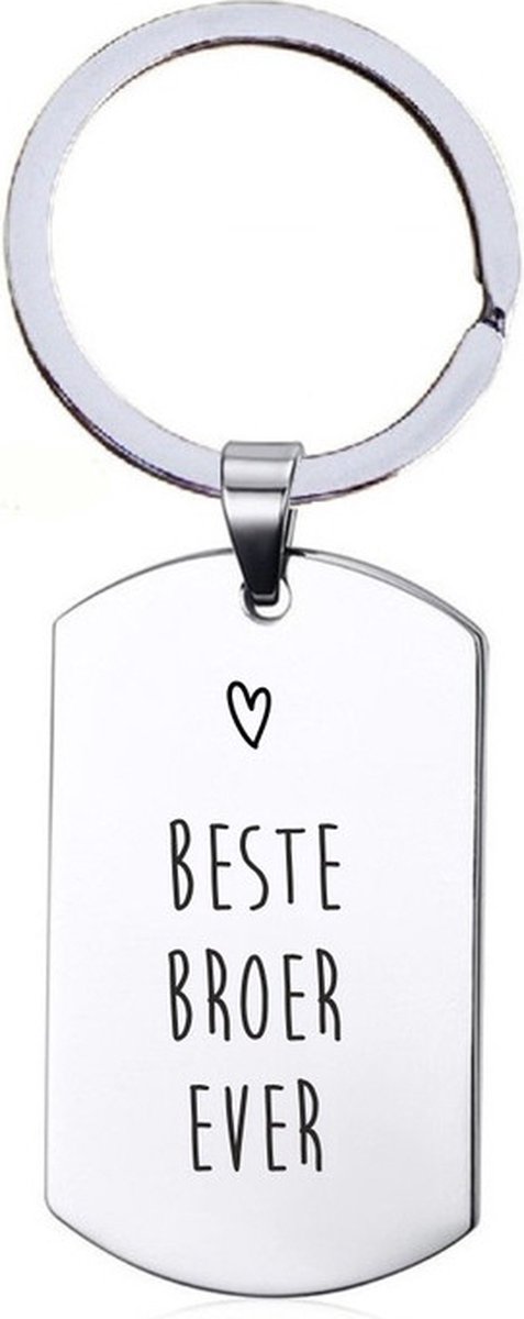 Sleutelhanger RVS - Beste Broer Ever